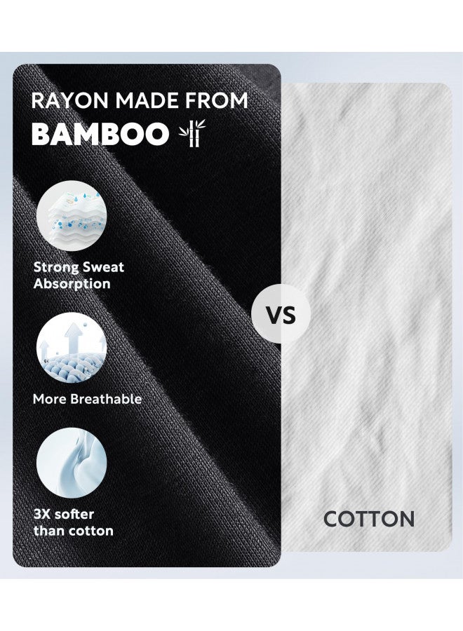 DAVID ARCHY Men's Boxer Briefs, Soft and Breathable Underwear with Waistband Moisture-Wicking with Fly Underwear for Men 4 Pack (XXL, Black - 5.5" in 4 Pack) - Image 1