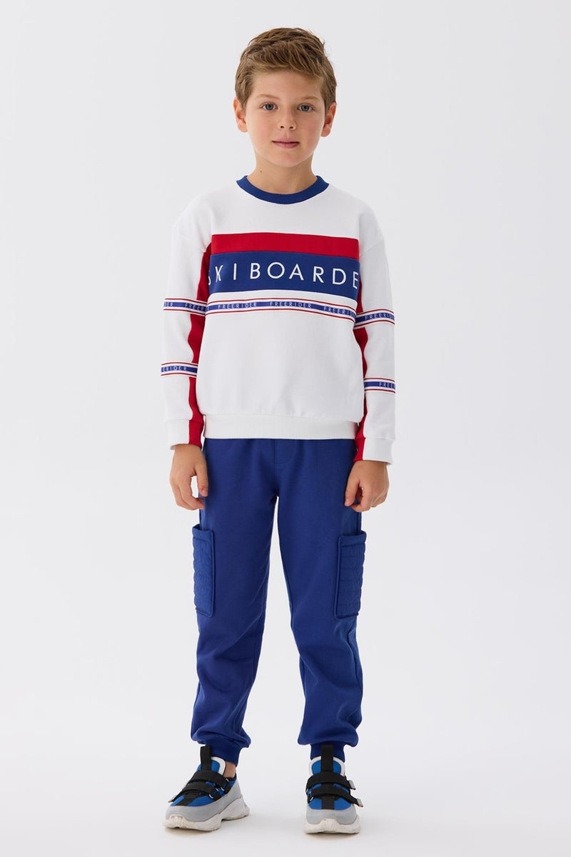 Nebbati Bg Store Boy White Sweatshirt - Image 1