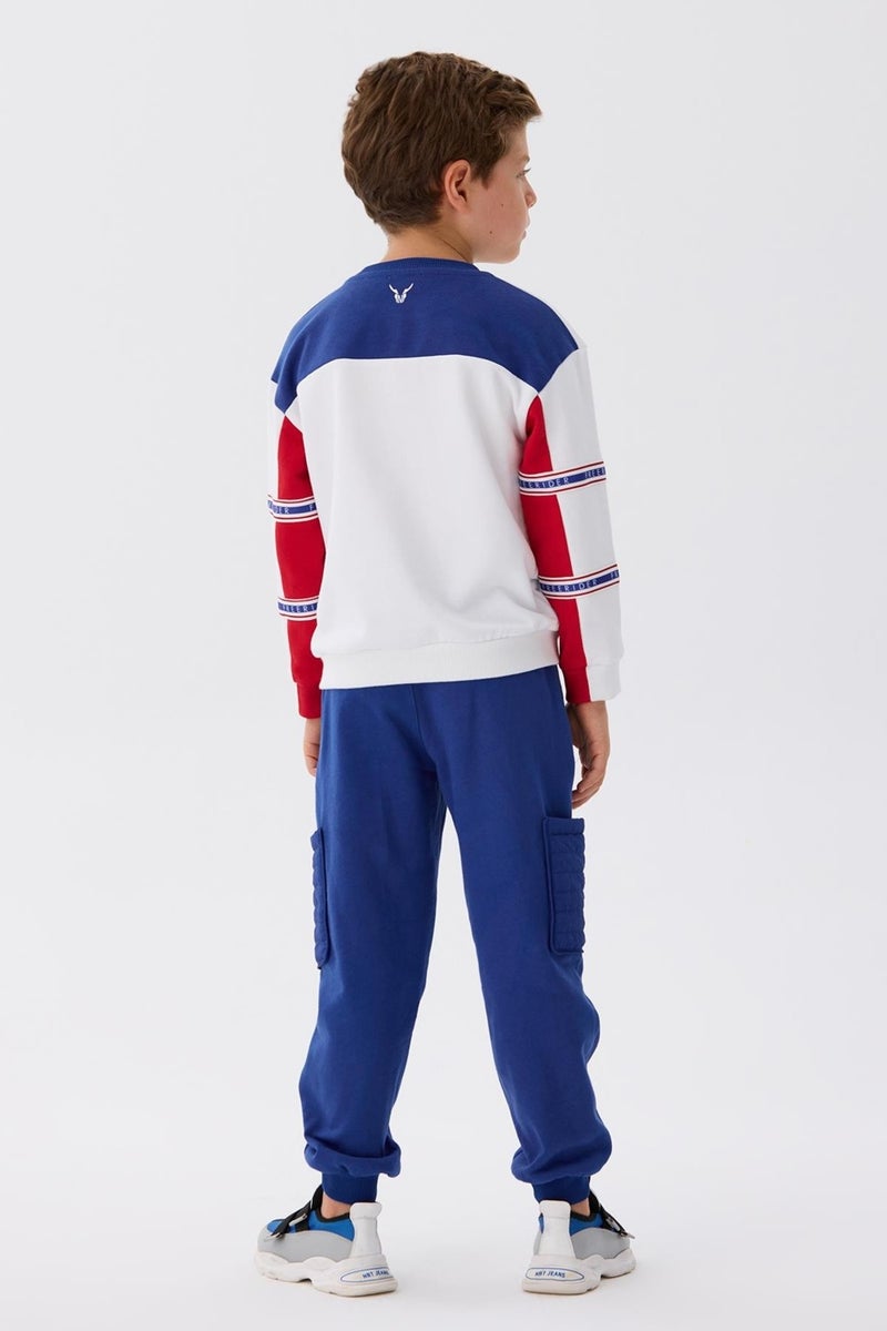 Nebbati Bg Store Boy White Sweatshirt - Image 4