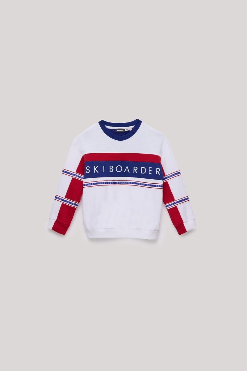 Nebbati Bg Store Boy White Sweatshirt - Image 5