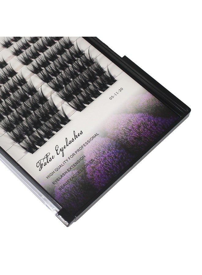 Dedila Grafting Individual Clusters Eyelashes Mixed 10 12 14 16Mm/14 16 18Mm D Curl Makeup Soft And Lightweight Volume Eye Lashes Extensions Wide Stem Glue Bonded Diy Home Lashes (Mixed 10 12 14 16Mm) - Image 4