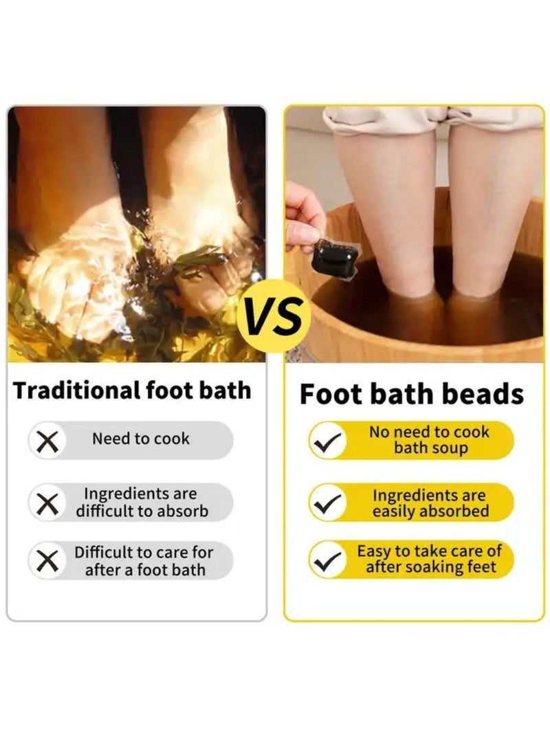 Herbal Body Soothing and Shaping Foot Soak Detox Foot Soak Beads Detox and Shaping Cleansing Foot Soak Daily Rebody Detoxing herbs Foot Soak Salt Quality Sleep Lose Weight Body Shape 10Pcs