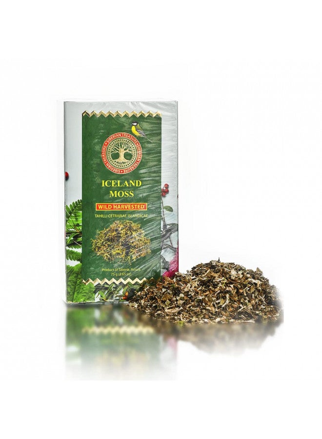 Siberian Treasure Iceland Moss, Wild Harvested, 2.65 OZ (75 Grams) Herbal Tea (Cetraria islandica)  - Image 1