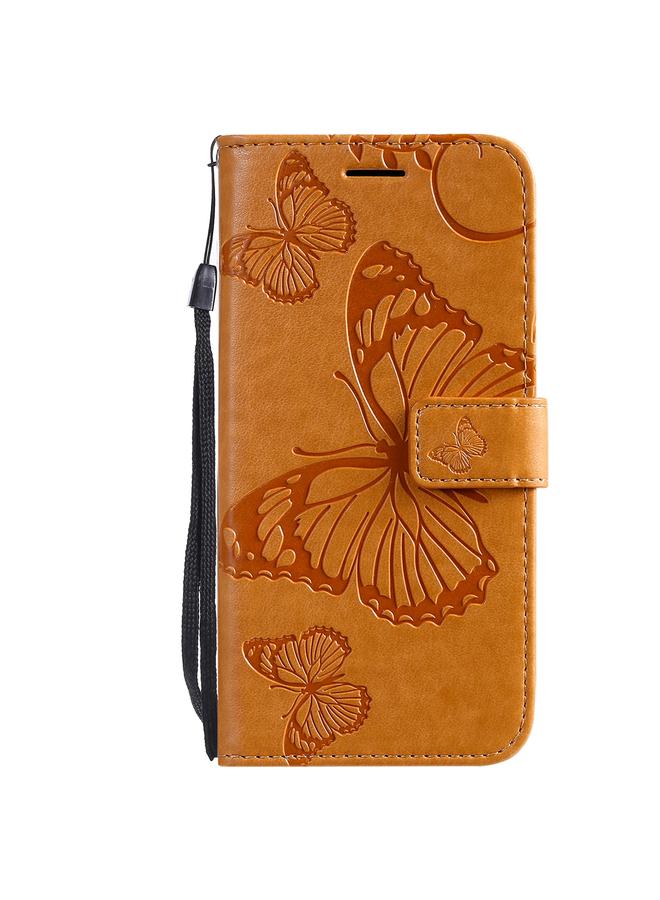 Zaboon Case For iPhone 13 mini 3D Butterfly Embossed Pattern Horizontal Flip Leather Case with Holder & Card Slot & Wallet & Lanyard - Image 2