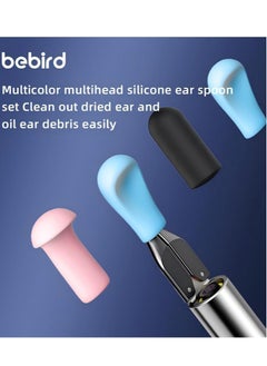 Bebird Bebird Note 5 Ear Wax Removal Kit Wi-Fi Visible Wax Elimination Spoon HD with 4 LED Lights for Ear Cleaning White  - Image 4