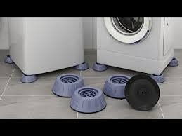 KPS Shock and Noise Cancelling Multipurpose Washing MachineFridge Support Pads Heavy Duty Anti Slip Anti Vibration Rubber Washing Machine Feet Pads Multicolor Pack of 4 - Image 4