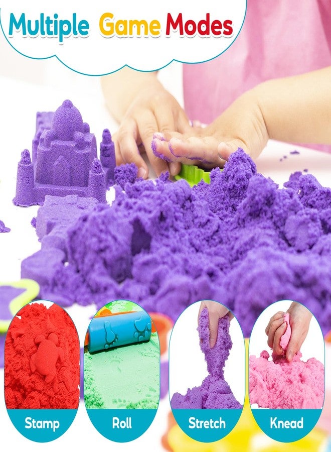 FURWEY 3lbs Play Sand,Mixed Packaging of 3-Color Sensory Sand,Suitable for Children to Shaping, Squeezing and Sculpting（Without Molds） - Image 5