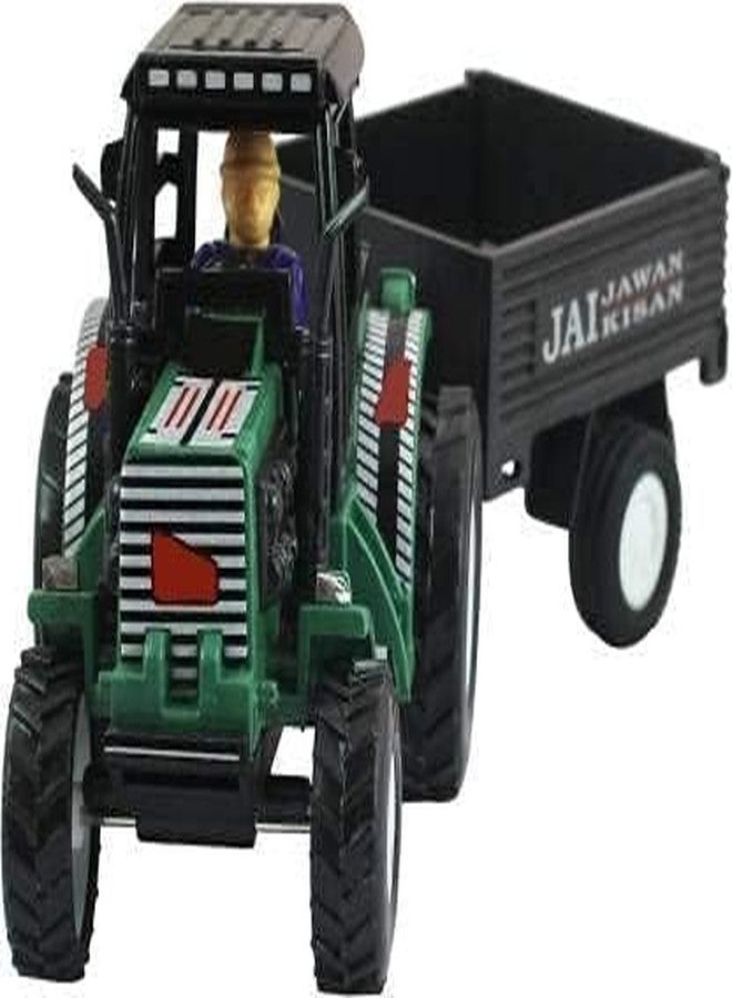 PANSHUB Kids Red Colors Farmer Tractor Trolley Toy for Kids. | with OPENABLE Trolley Feature. | Construction Vehicle Toy | Beautiful Design. | Miniature Scaled Models Toy (Multicolor) - Image 3