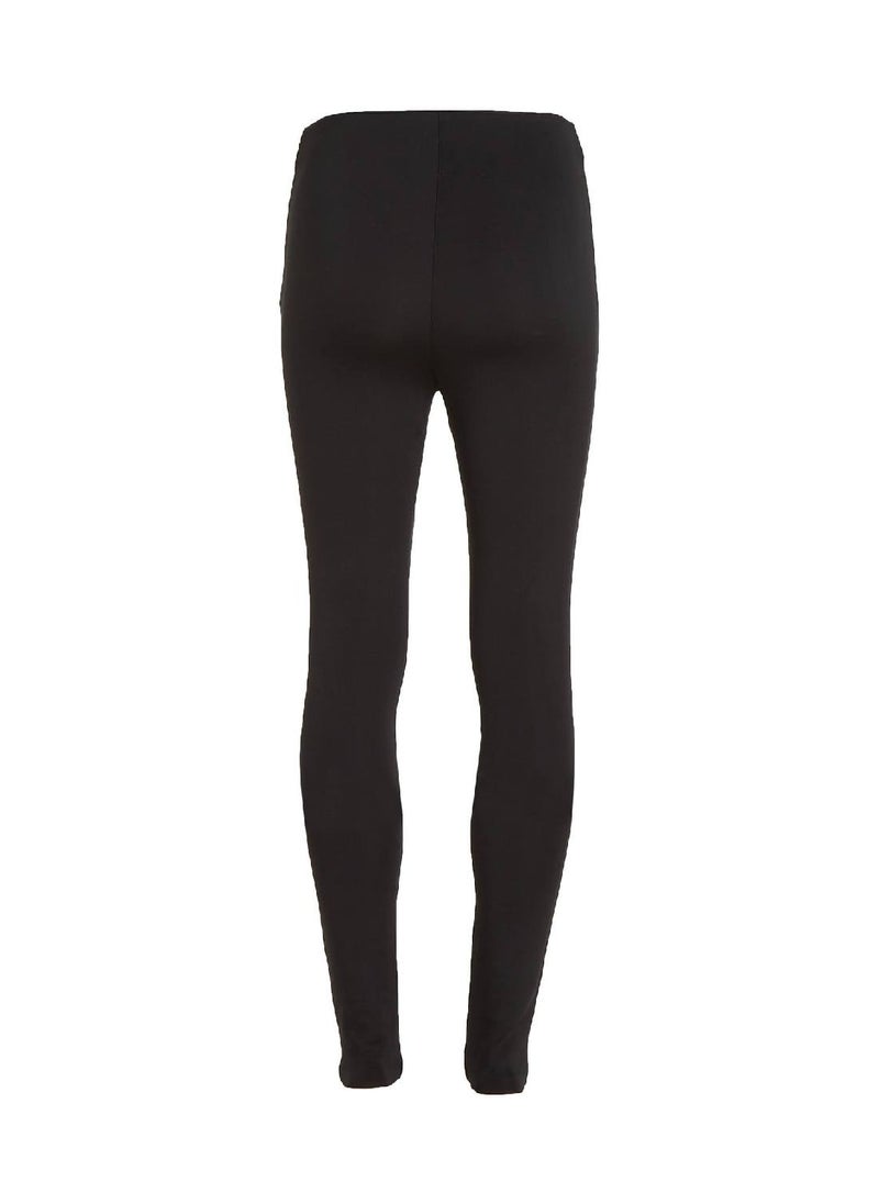 CALVIN KLEIN - Women's Skinny Technical Knit Leggings, Black - Image 1