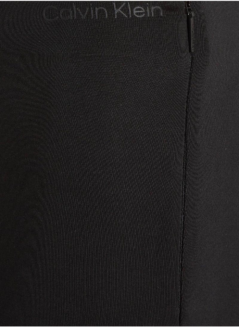 CALVIN KLEIN - Women's Skinny Technical Knit Leggings, Black - Image 1
