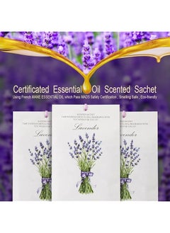 erorex 12 Packs Lavender Sachet Lavender Scented Sachets Air Freshener For Drawer And Closet Drawer Sachet Long Lasting Sachets Bags Drawer For Drawers Closets Car Home Lavender Sachet  - Image 3