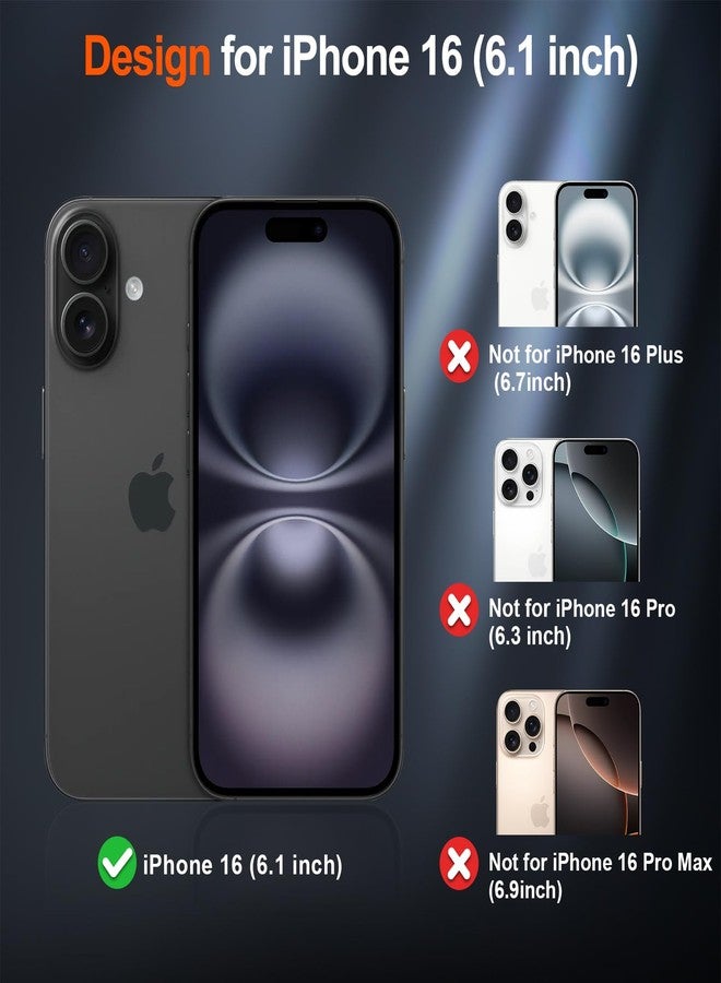 استلق جراب SUPFINE المغناطيسي لهاتف iPhone 16 (متوافق مع MagSafe) (حماية من السقوط بمعايير عسكرية) غطاء هاتف رفيع وشفاف غير لامع مقاوم للصدمات، أحمر - Image 2