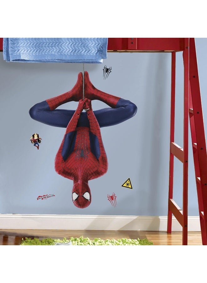 Home Trove Marvel Superheroes Comic - The Avengers - The Amazing Spiderman Web Slinging Giant Wall Decal Sticker  - Image 2