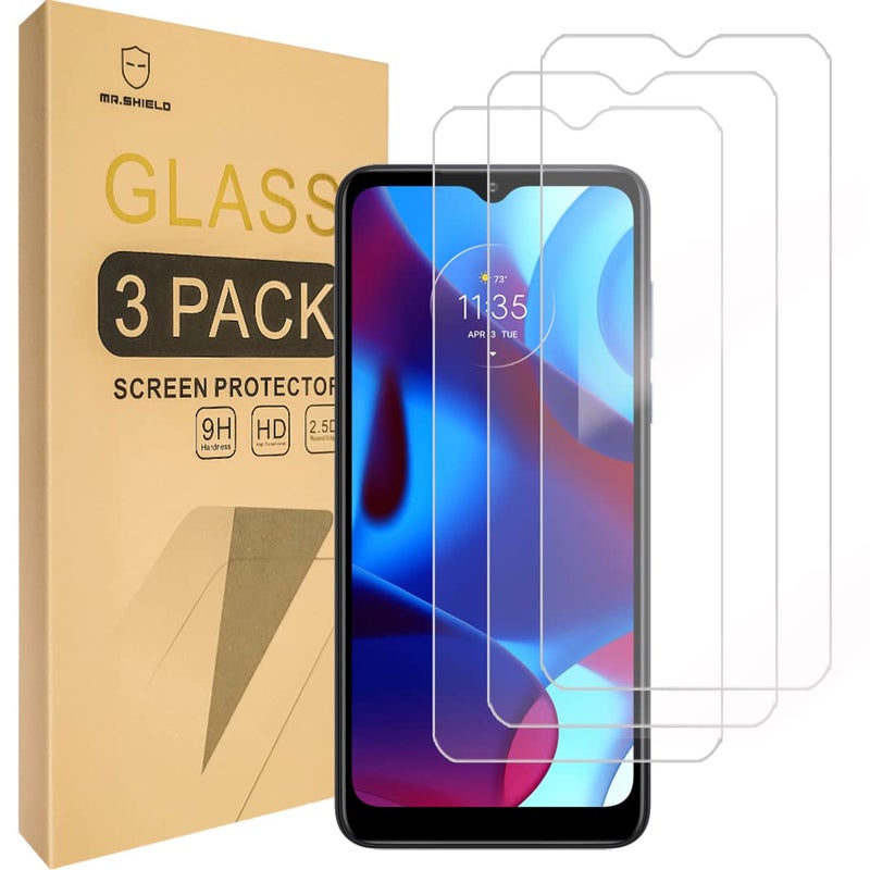 Mr Shield Mr.Shield [3-Pack] Designed For Motorola (Moto G Pure) [6.5 Inch] [Tempered Glass] [Japan Glass with 9H Hardness] Screen Protector with Lifetime Replacement - Image 1