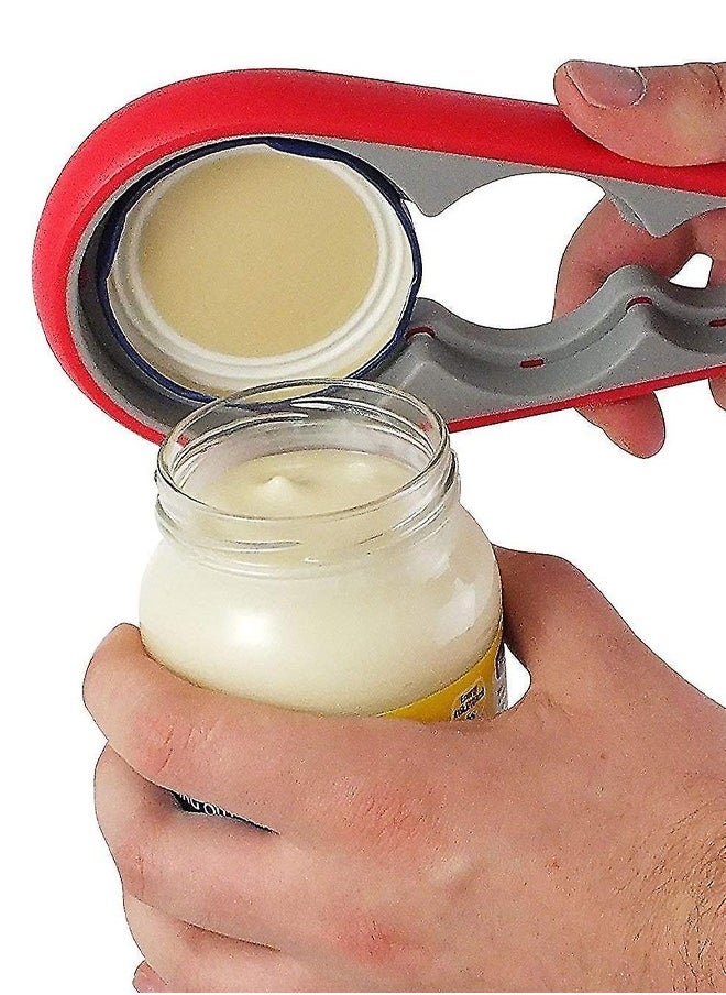 Generic - Multi Purpose Bottle Opener Easy Open Red/Grey - Image 1