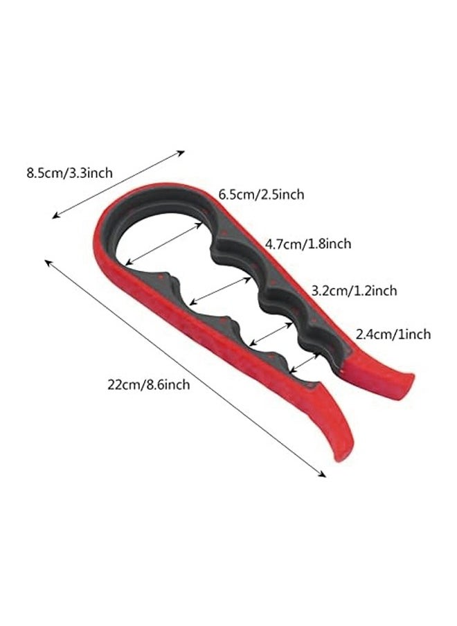 Generic - Multi Purpose Bottle Opener Easy Open Red/Grey - Image 1