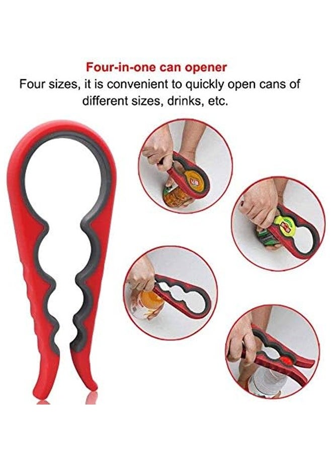 Generic - Multi Purpose Bottle Opener Easy Open Red/Grey - Image 1