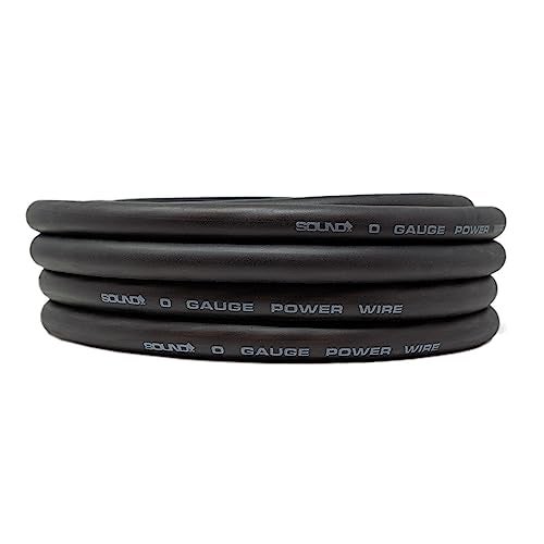 SoundBox 0 Gauge Black Amplifier Power/Ground Wire 1/0 Ga Amp Cable, 25 Feet - Image 2