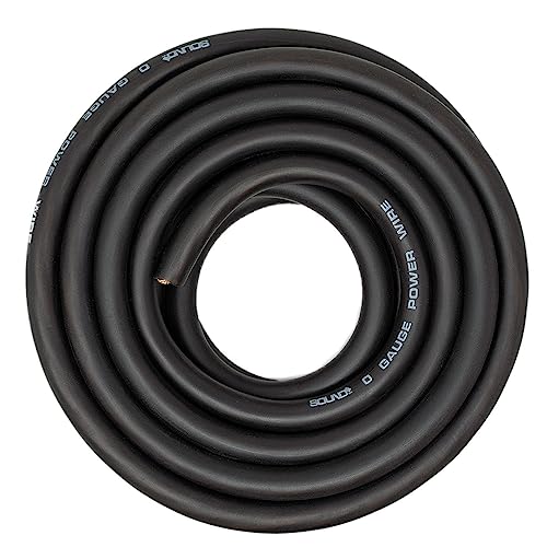 SoundBox 0 Gauge Black Amplifier Power/Ground Wire 1/0 Ga Amp Cable, 25 Feet - Image 5