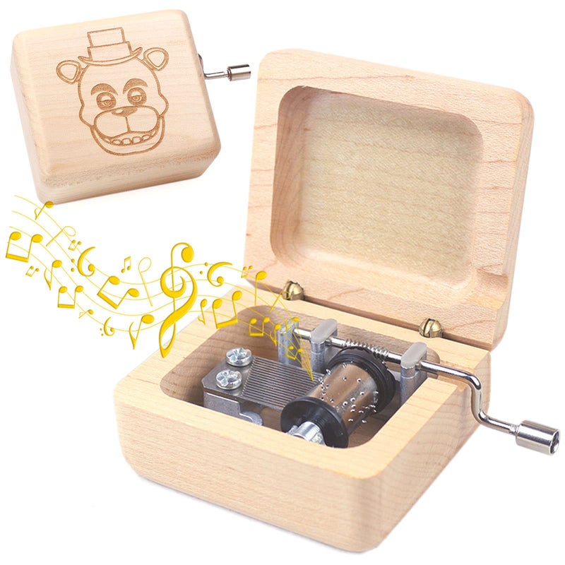 ROSIKING Wooden Music Box Hand Crank Classic Antique Carved Musical Boxes Christmas Birthday Valentine's Day Gifts Plays Toreador - Image 1