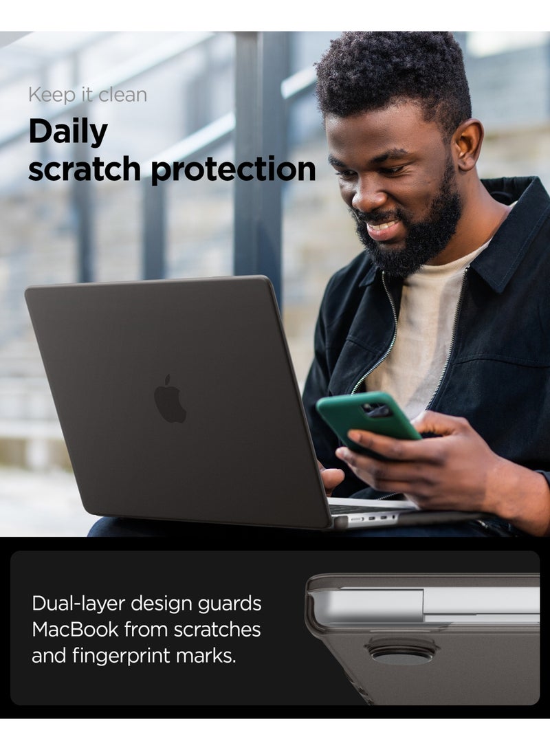 Spigen Air Skin for MacBook Pro 14 inch Case M5/M4/M3/M2/M1 Pro Max 2026/2025-2021 Ultra Slim Thin Cover Translucent Matte Protective Shell - Frost Black - Image 5