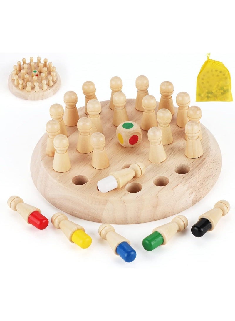 SNAPTRON Wooden Memory Matchstick Chess Game – A Fun & Educational Brain Teaser for Kids – Boost Logic & Memory Skills – Amazing Family Game & Gift for Boys & Girls - Image 1