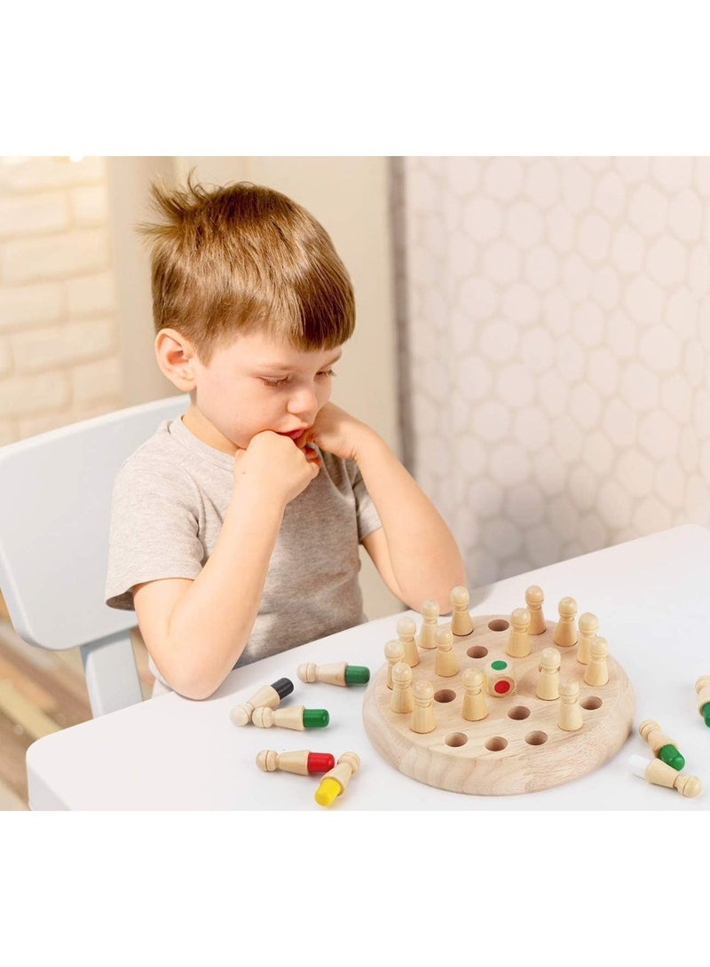 SNAPTRON Wooden Memory Matchstick Chess Game – A Fun & Educational Brain Teaser for Kids – Boost Logic & Memory Skills – Amazing Family Game & Gift for Boys & Girls - Image 2