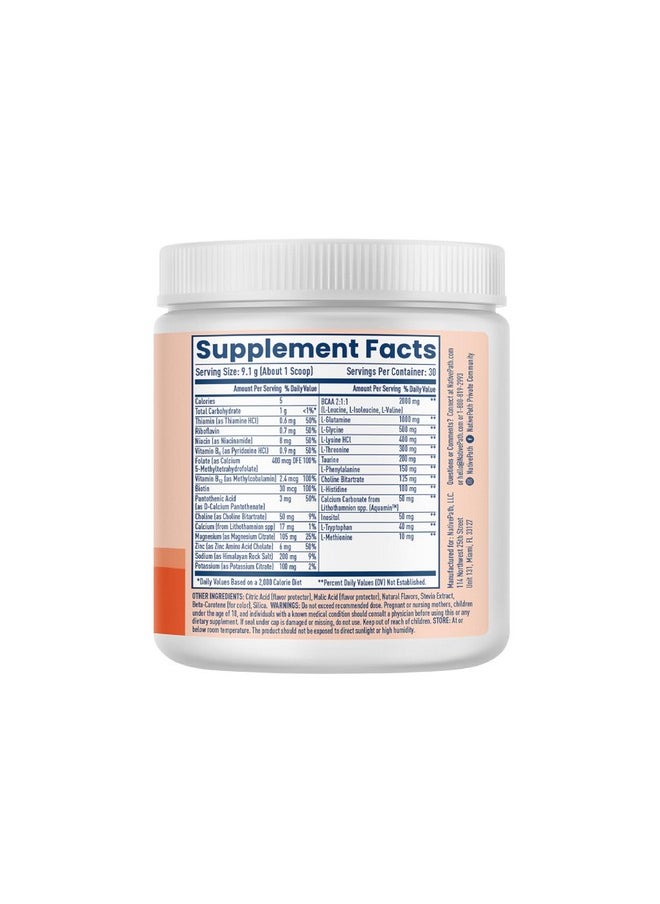 NativePath NativePath Native Hydrate, Zero Sugar, Electrolytes Powder with BCAAs, Peach Mango Hydration, Keto & Paleo Friendly, 30 Servings  - Image 3
