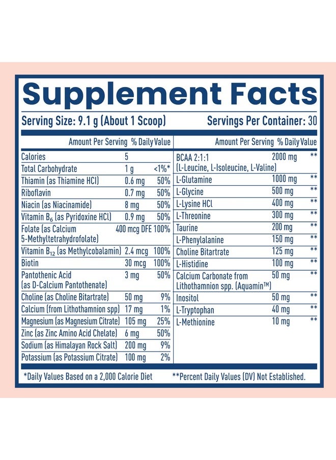 NativePath NativePath Native Hydrate, Zero Sugar, Electrolytes Powder with BCAAs, Peach Mango Hydration, Keto & Paleo Friendly, 30 Servings  - Image 2