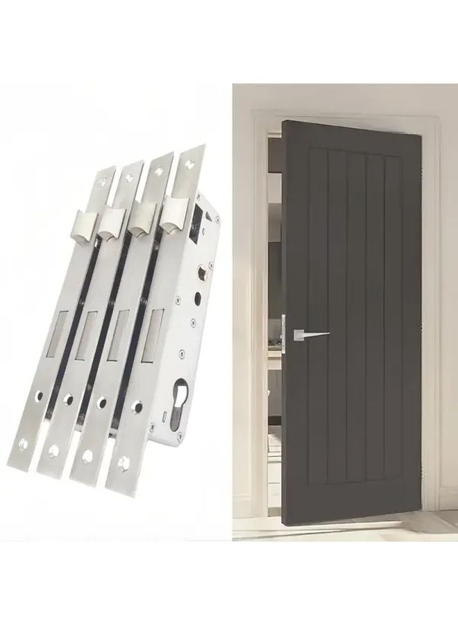 Heavy Duty Stainless Steel Mortice Lock 35mm Backset Satin Nickel Finish For Interior Exterior Doors - Image 2