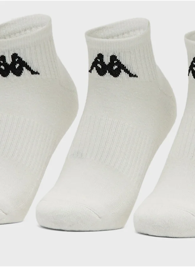 Kappa 5 Pack Logo Ankle Socks