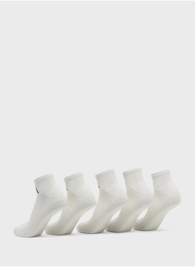Kappa 5 Pack Logo Ankle Socks