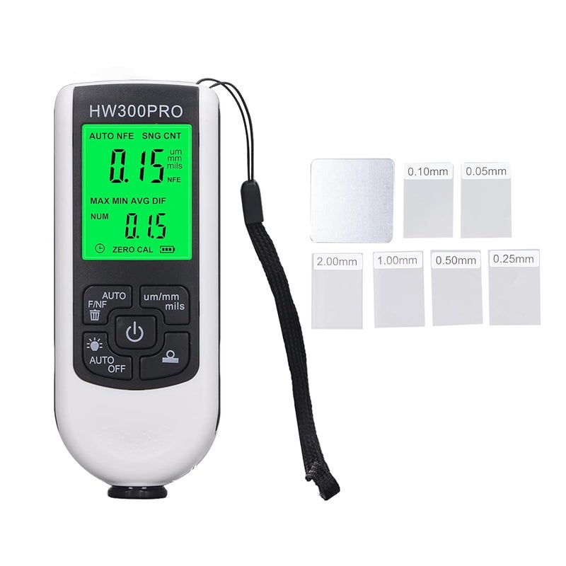 White Coating Thickness Gauge 0 2000UM High Accuracy Paint Depth Meter For Cars - Image 1
