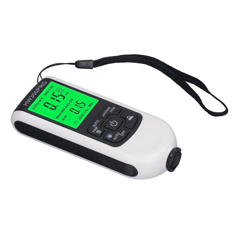 White Coating Thickness Gauge 0 2000UM High Accuracy Paint Depth Meter For Cars - Image 4