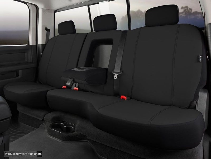 FIA SP82-50 BLACK Custom Fit Rear Seat Cover for Split Seat 60/40 - Poly-Cotton - Image 4