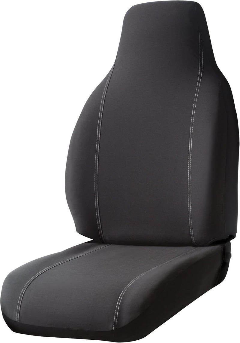 FIA SP82-50 BLACK Custom Fit Rear Seat Cover for Split Seat 60/40 - Poly-Cotton - Image 1