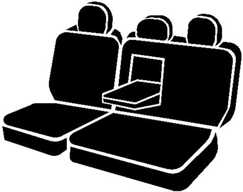 FIA SP82-50 BLACK Custom Fit Rear Seat Cover for Split Seat 60/40 - Poly-Cotton - Image 5
