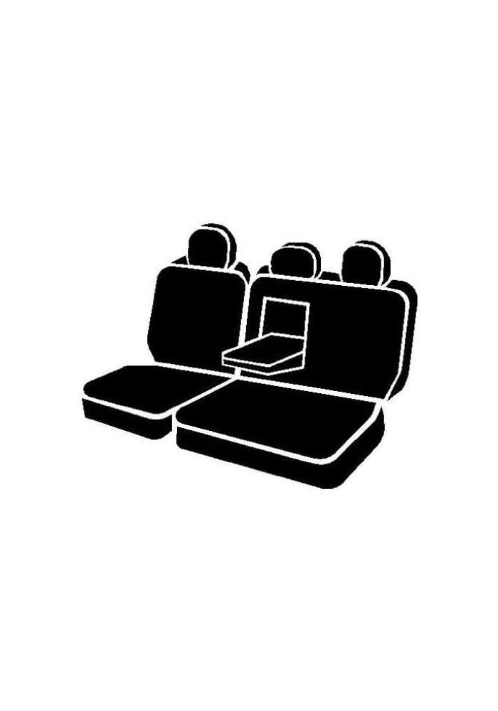 FIA SP82-50 BLACK Custom Fit Rear Seat Cover for Split Seat 60/40 - Poly-Cotton - Image 3