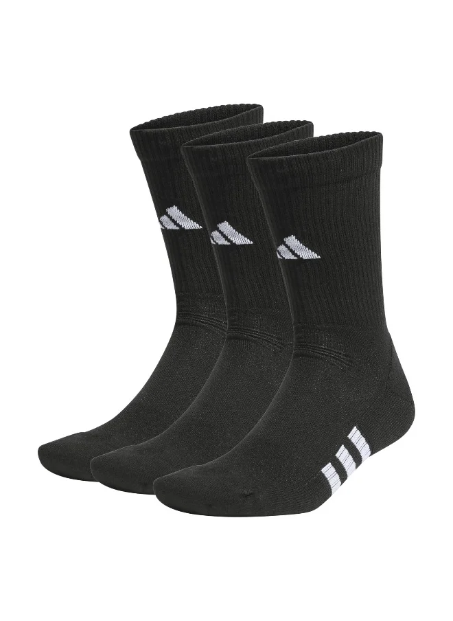 Adidas Prf Cush Crew3P Black Training Socks Kxl