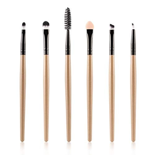 Digital Shoppy 6PCS Makeup Brush Set Lip Eyeshadow Eyeliner Eyelash Brush - Image 1