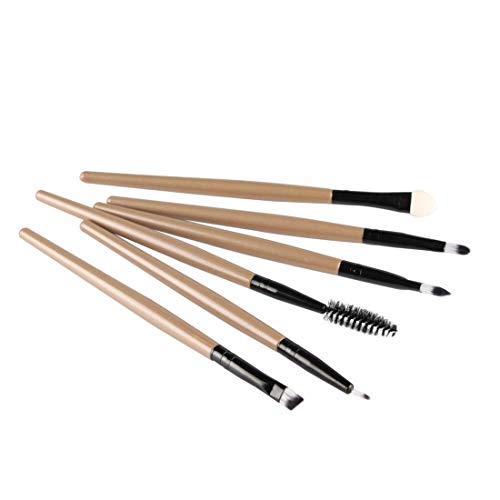 Digital Shoppy 6PCS Makeup Brush Set Lip Eyeshadow Eyeliner Eyelash Brush - Image 2