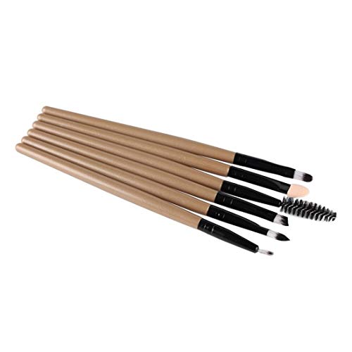Digital Shoppy 6PCS Makeup Brush Set Lip Eyeshadow Eyeliner Eyelash Brush - Image 5