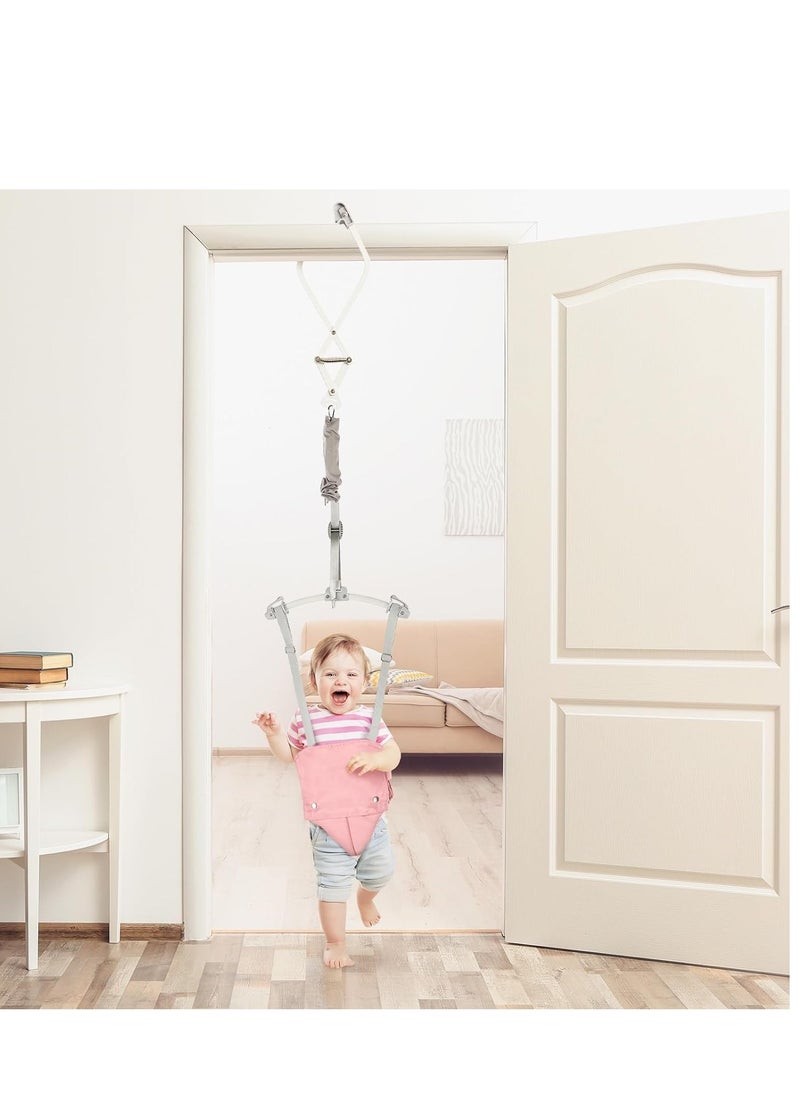 XICEN Baby Door Jumper Chair with Door Clamp, Baby Doorway Jumper Bouncer Chair with Strong Spring & Adjustable Strap, Portable Infant Bouncers  - Image 2