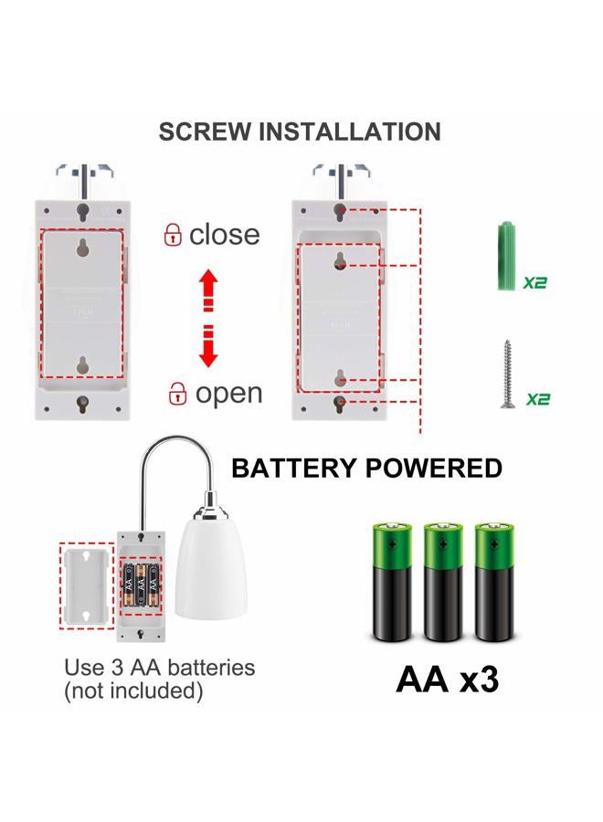 HONWELL Wall Lamp Battery Operated LED Wall Sconces Indoor Cordless Multi Color Wall Sconce Light Fixture for Room Lighting, Stick Lights for Kitchen Hallway Bathroom, 12 Colors, Remote Controlled - Image 3