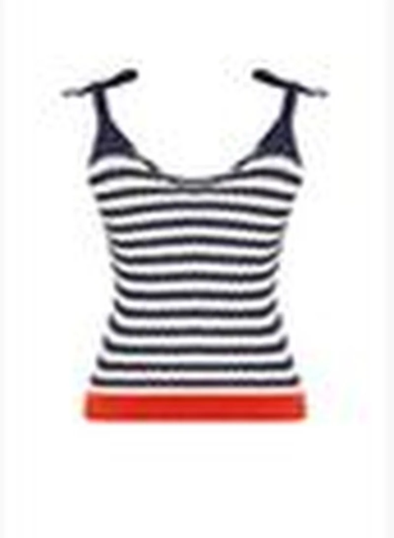 trendyol Navy Blue Knitwear Blouse TWOSS24BZ00264