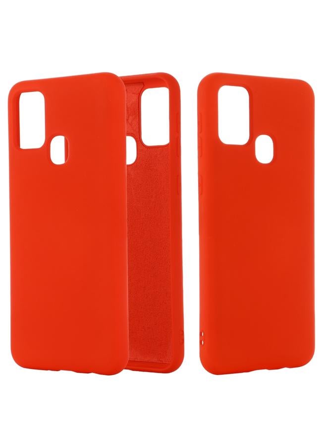 S-TOP Case For Samsung Galaxy M51 Solid Color Liquid Silicone Shockproof Full Coverage Protective Case - Image 1