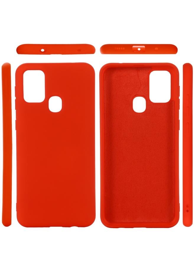 S-TOP Case For Samsung Galaxy M51 Solid Color Liquid Silicone Shockproof Full Coverage Protective Case - Image 5
