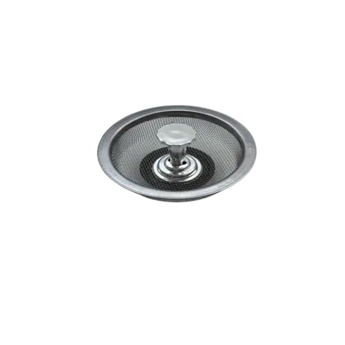 KERFORA Kitchen Sink Strainer & Stopper Combo - Stainless Steel Basket with Plastic Knob, Rubber Bottom Stopper, Replacement for Standard Drain (1 pcs) - Image 4