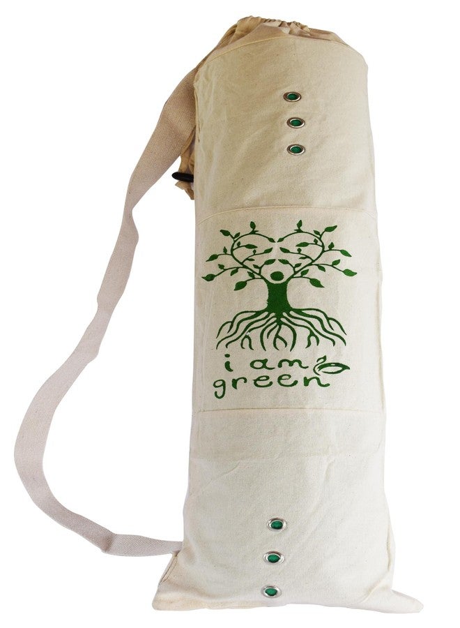 Active Elements 100% Natural Cotton unprocessed Green Environment Friendly Yoga Mat Cover Size: 7” x 28 inch (1) - Image 2