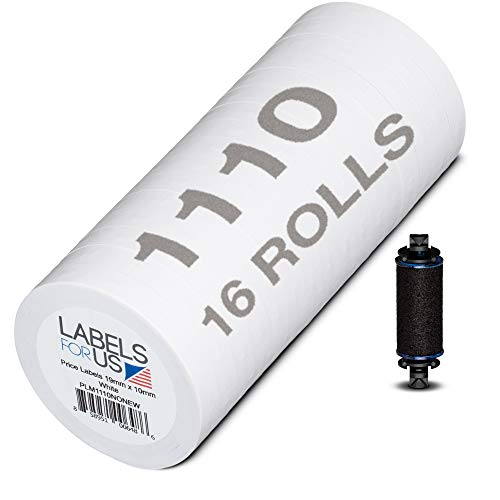 Labels for Us Monarch 1110 Compatible Labels - White - 17,000 Labels - 16 Rolls - Labels for Us - Image 1